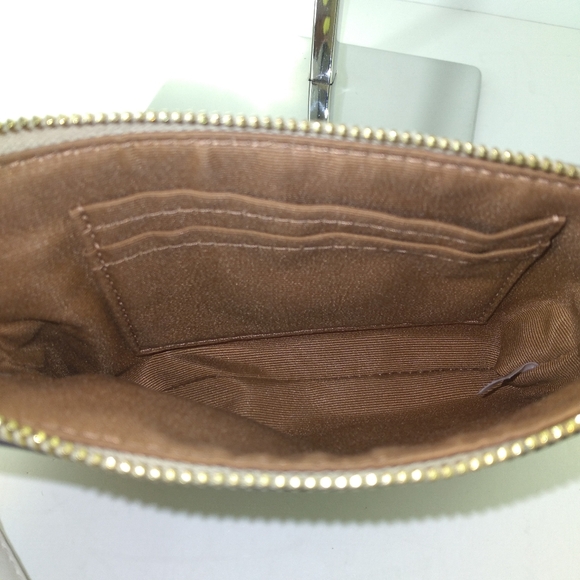 Coach Signature Leather Canvas Light Khaki Mini Rowan File Crossbody Bag Set - Picture 12 of 16